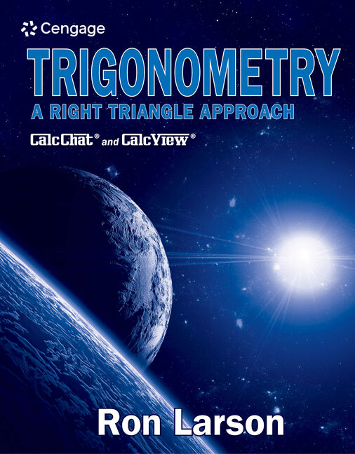 Product cover for Trigonometry: A Right Triangle Approach 1st Edition by Ron Larson