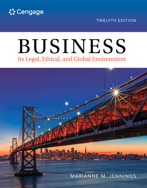 MindTap for Jennings' Business: Its Legal, Ethical, and Global