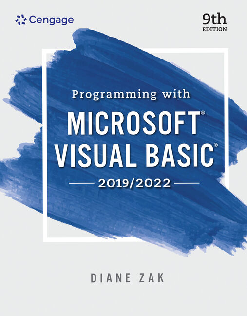 MindTap for Zak's Programming With Microsoft Visual Basic, 1 term