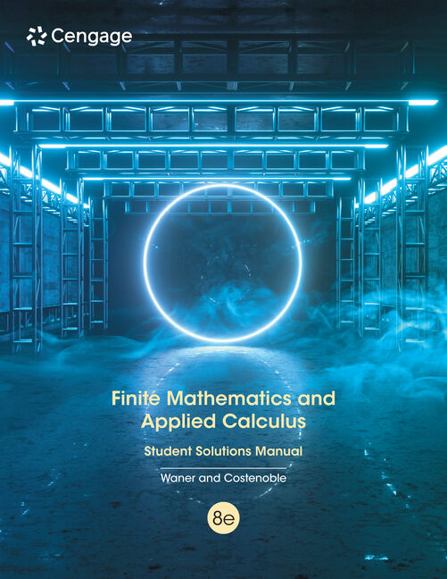 eBook Student Solutions Manual: Finite Mathematics and