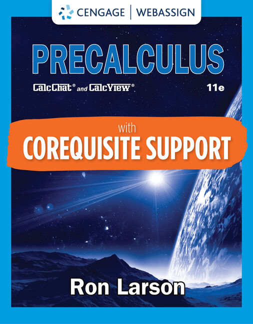 WebAssign with Corequisite Support for Larson's Precalculus