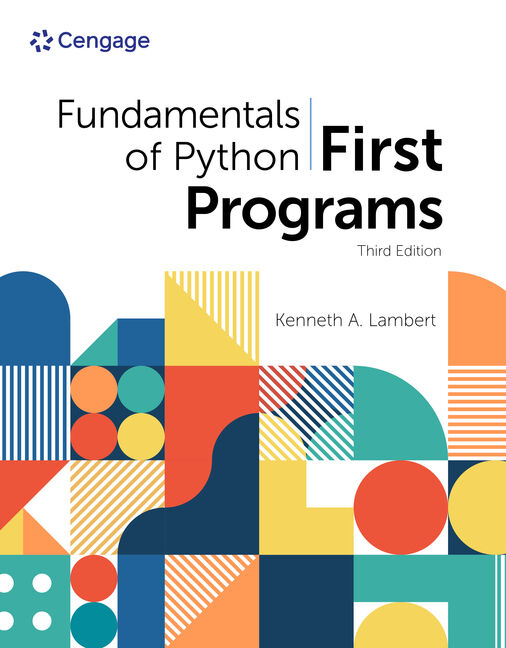 Product cover for eTextbook: Fundamentals of Python: First Programs 3rd Edition by Kenneth A. Lambert