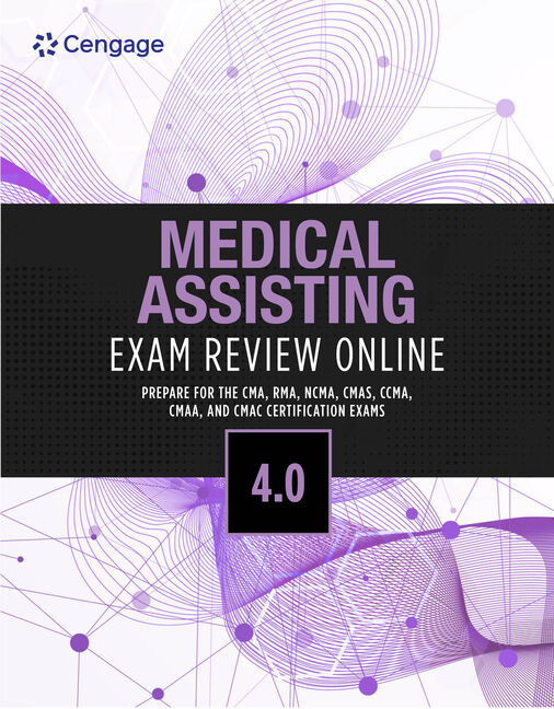 Product cover for Medical Assisting Exam Review Online 4.0, 2 terms Instant Access 4th Edition by Cengage