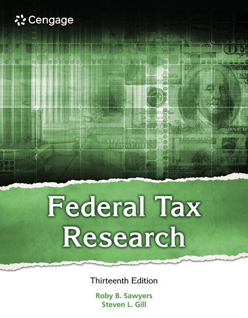Product cover for Federal Tax Research 13th Edition by Roby B. Sawyers/Steven Gill