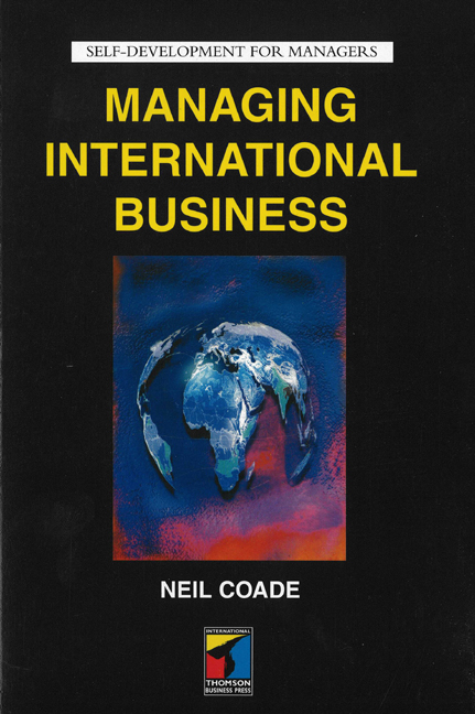 Product cover for Managing International Business 1st Edition by Neil Coade