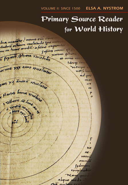 Primary Source Reader for World History, Volume II: Since