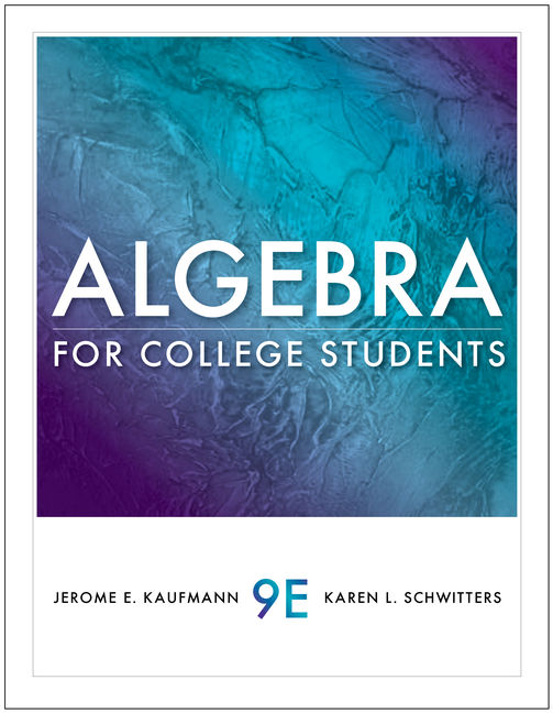 Algebra For College Students 9780538733540 Cengage