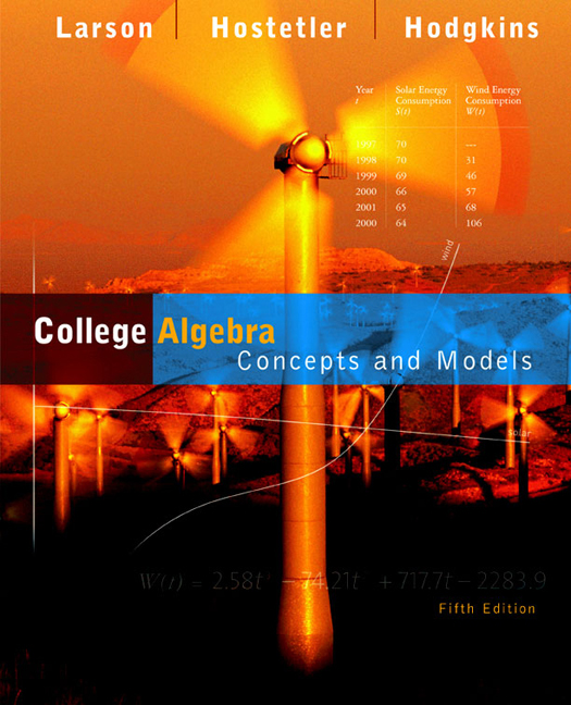 College Algebra 9780618492817 Cengage
