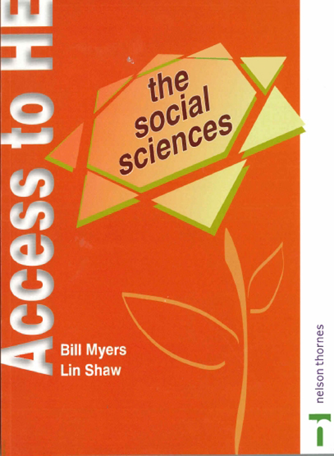 Product cover for Access to Higher Education: The Social Sciences 1st Edition by Bill Meyers/Auldeen Alsop