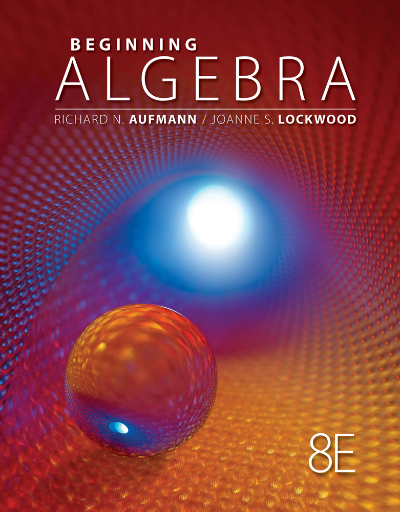 Product cover for Beginning Algebra 8th Edition by Richard N. Aufmann/Joanne S. Lockwood