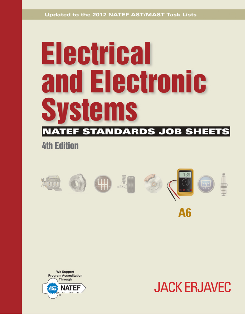 Natef Standards Job Sheets Area A6 9781435483217 Cengage