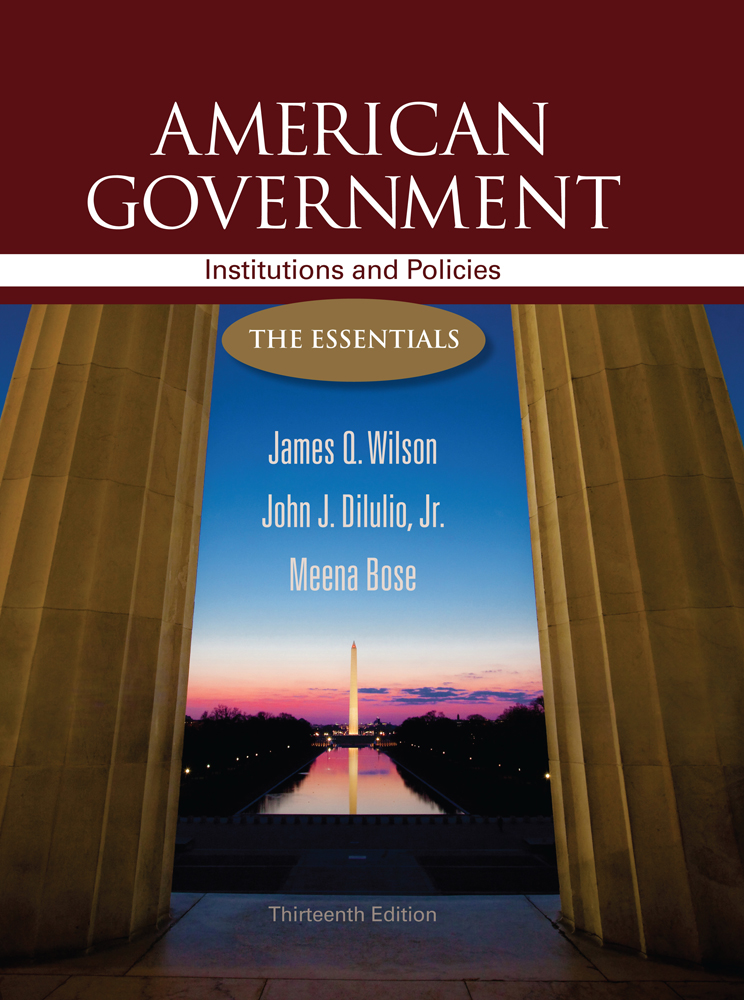 American Government Wilson 13th Edition Outline Of California