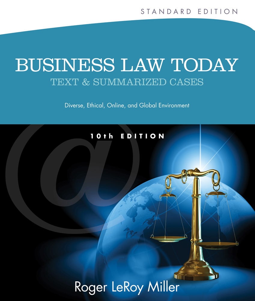 Business Law Today Standard 9781133273561 Cengage