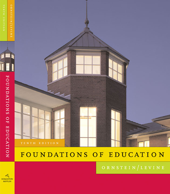 Foundations of Education 9781305500983 Cengage