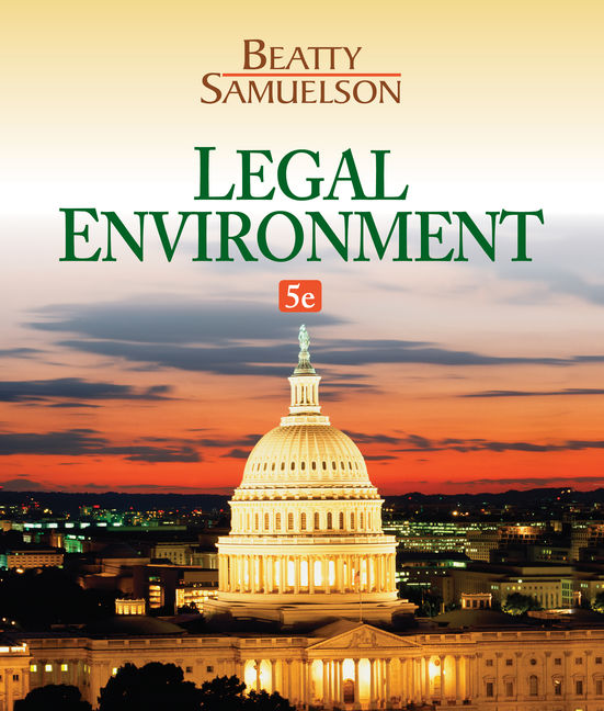Legal environment 9781305507487 cengage