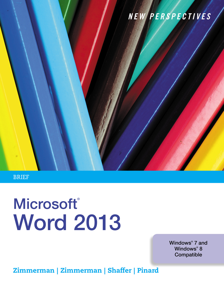 New Perspectives On Microsoft Word 2013 Brief 9781285091174