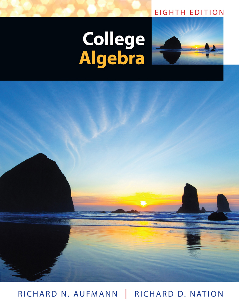 Study Guide With Student Solutions Manual For Aufmann S Algebra