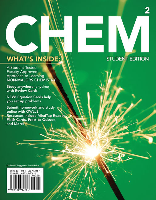 Product cover for OWLv2 for Hogg's CHEM 2: Chemistry in Your World, 4 terms (24 months) Instant Access 2nd Edition by John L. Hogg