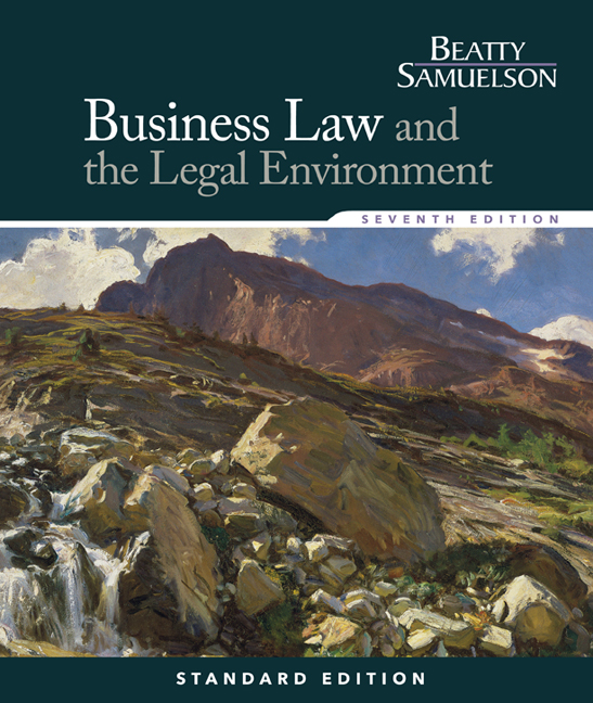 Business Law And The Legal Environment Standard Edition