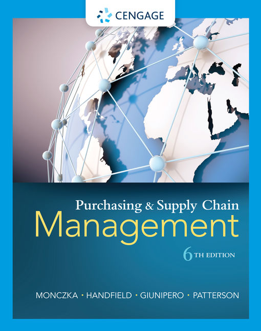 Purchasing And Supply Chain Management 9781285869681 Cengage