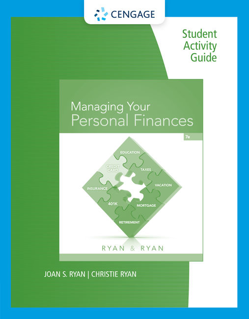 Managing Your Personal Finances 9781305076815 Cengage