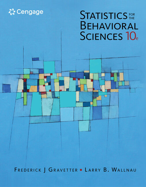 Statistics For The Behavioral Sciences 9781305504912 Cengage