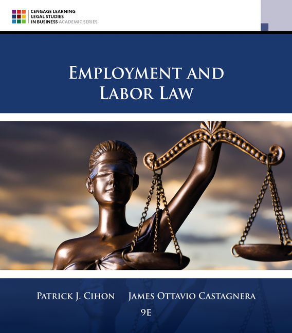Product cover for Employment and Labor Law 9th Edition by Patrick J. Cihon/James Ottavio Castagnera