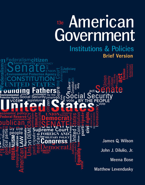 Product cover for American Government: Institutions and Policies, Brief Version 13th Edition by James Q. Wilson/John J. Dilulio/Meena Bose/Matthew S. Levendusky
