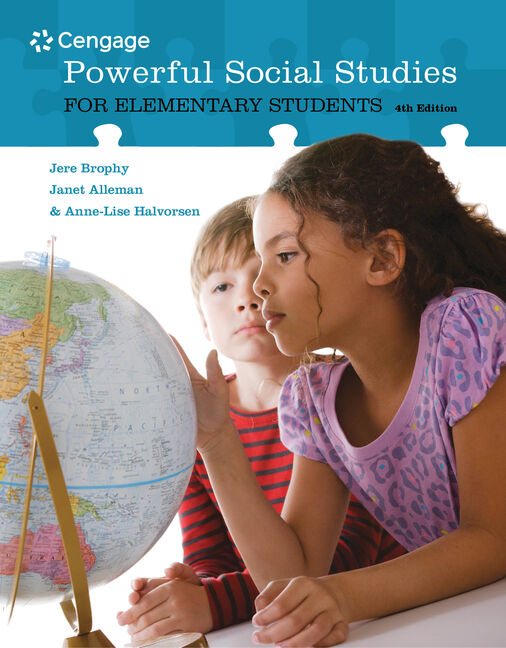 Product cover for Powerful Social Studies for Elementary Students 4th Edition by Jere Brophy/Janet Alleman/Anne-Lise Halvorsen