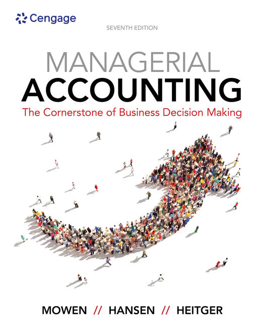 Managerial Accounting 9781337115773 Cengage