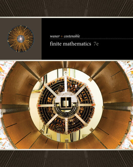 Student Solutions Manual for  Waner/Costenoble's Finite Mathematics, 7th