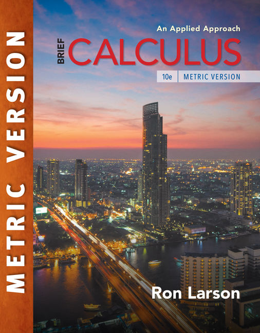 Calculus An Applied Approach Brief International Metric Edition