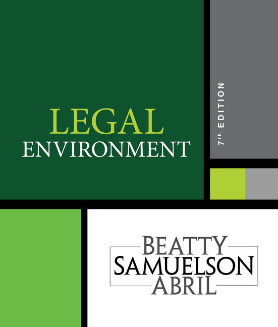 Legal Environment - 9781337390460 - Cengage
