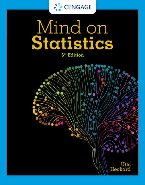 Product cover for Mind on Statistics 6th Edition by Jessica M. Utts/Robert F. Heckard
