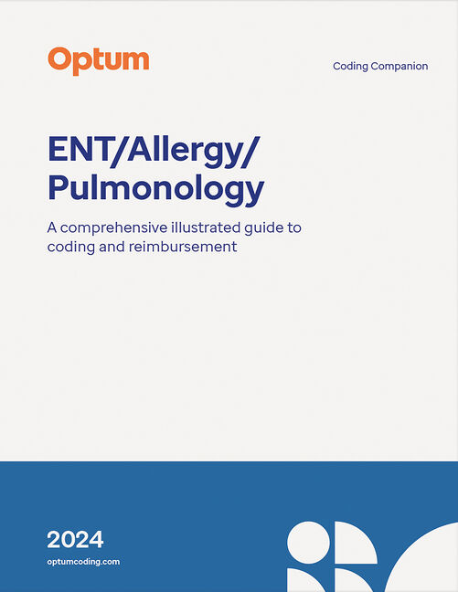 Product cover for Coding Companion for ENT/Allergy/Pulmonology 2024 1st Edition by Optum
