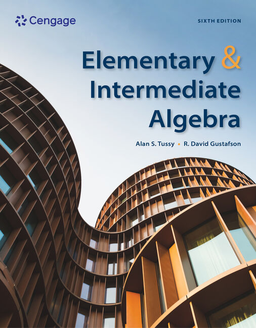 Product cover for Elementary and Intermediate Algebra 6th Edition by Alan S. Tussy/R. David Gustafson