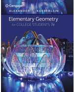 Student Study Guide with Solutions Manual for Alexander/Koeberlein's Elementary Geometry for College Students