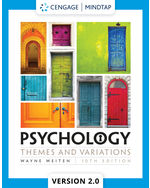 MindTapV2.0 for Weiten's Psychology: Themes and Variations, 1 term Instant Access