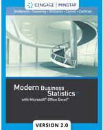 MindTapV2.0 for Anderson/Sweeney/Williams/Camm/Cochran's Modern Business Statistics with Microsoft Excel, 1 term Instant Access