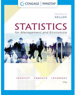 MindTap for Keller's Statistics for Management and Economics, 1 term Instant Access