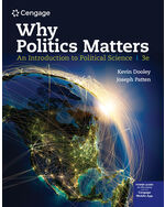 MindTap for Dooley/Patten's Why Politics Matters: An Introduction to Political Science, 1 term Instant Access
