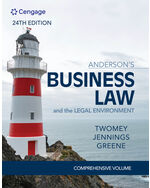 MindTap for Twomey/Jennings/Greene's Anderson's Business Law & The Legal Environment - Comprehensive Edition, 2 terms Instant Access