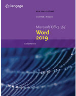 eBook: New Perspectives Microsoft® Office 365 & Word  2019 Comprehensive