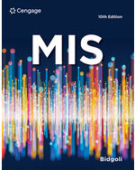 MindTap for Bidgoli's MIS, 1 term Instant Access 10th Edition by Hossein Bidgoli