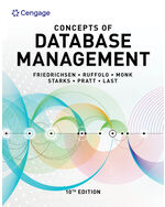 Concepts of Database Management 10th Edition by Lisa Friedrichsen/Lisa Ruffolo/Ellen Monk/Joy L. Starks/Philip J. Pratt/Mary Z. Last