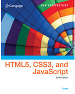 MindTap for Carey's New Perspectives on HTML5, CSS3, and Javascript, 2 terms Instant Access