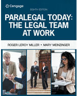 MindTap for Miller/Meinzinger's Paralegal Today: The Legal Team at Work, 1 term Instant Access
