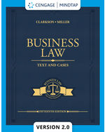 MindTapV2.0 for Clarkson/Miller's Business Law: Text & Cases, 1 term Instant Access