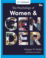 The Psychology of Women and Gender 8th Edition by Margaret W. Matlin/Rebecca D. Foushée