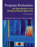 eTextbook: Program Evaluation: An Introduction to an Evidence-Based Approach